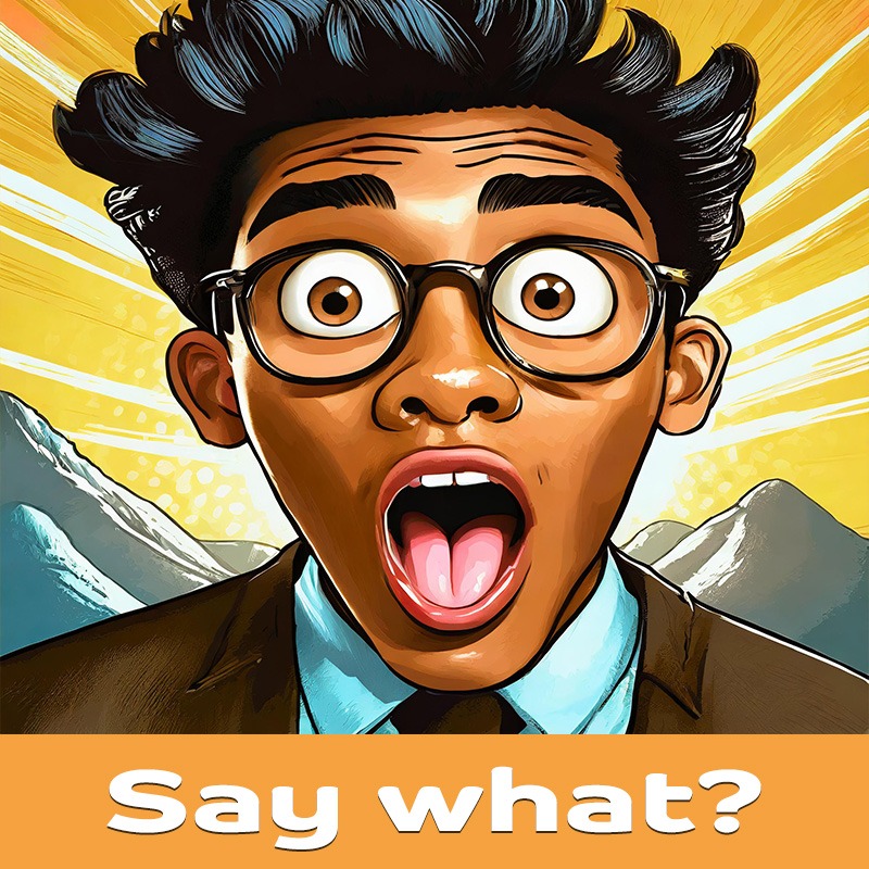 Did You Know Meme for Natural Max Health .com. Cartoon image of young black man wearing glasses with mouth agape in amazement.
